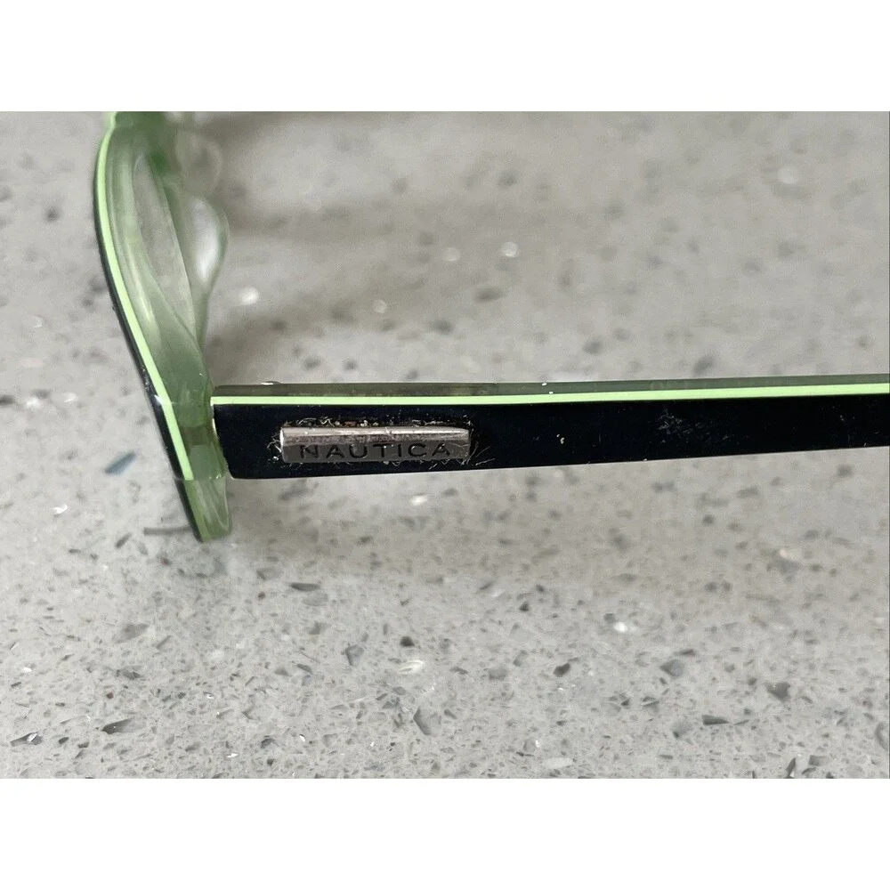 Nautica Eyeglasses Frames ONLY N9511 060 47-17-130 Black Full Rim Green